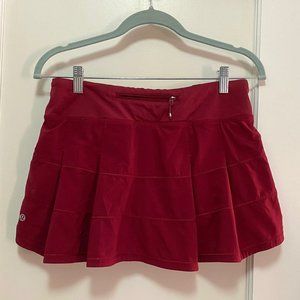 Lululemon Pace Rival Skirt II in Rosewood